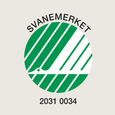 Svanenmärkt sedan 2006. 